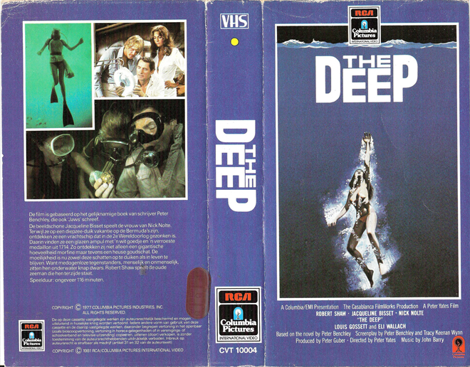 THE DEEP VHS COVER