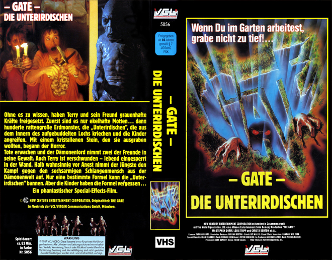 THE GATE GERMAN COVER VHS COVER