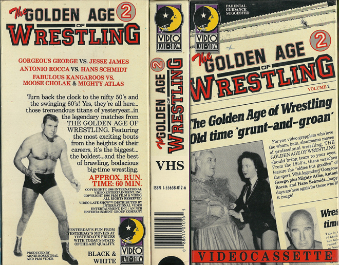THE GOLDEN AGE OF WRESTLING 2 VHS COVER