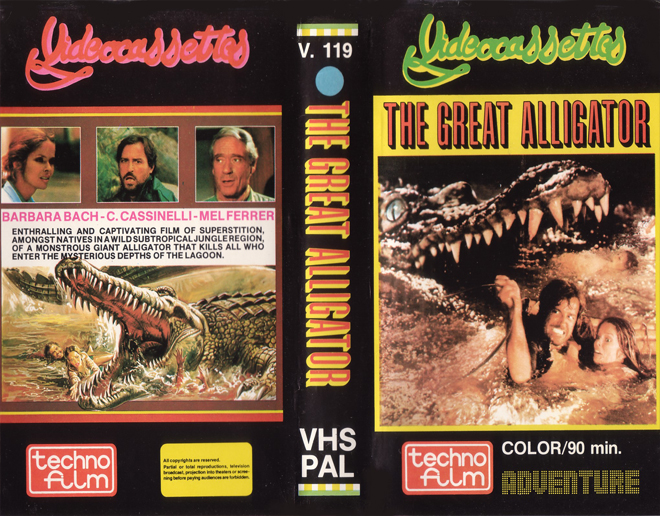 THE GREAT ALLIGATOR TECHNO FILM VHS COVER
