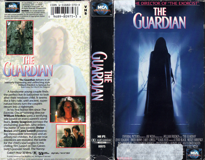 THE GUARDIAN VHS COVER - SUBMITTED BY ZACH CARTER, VHS COVERS