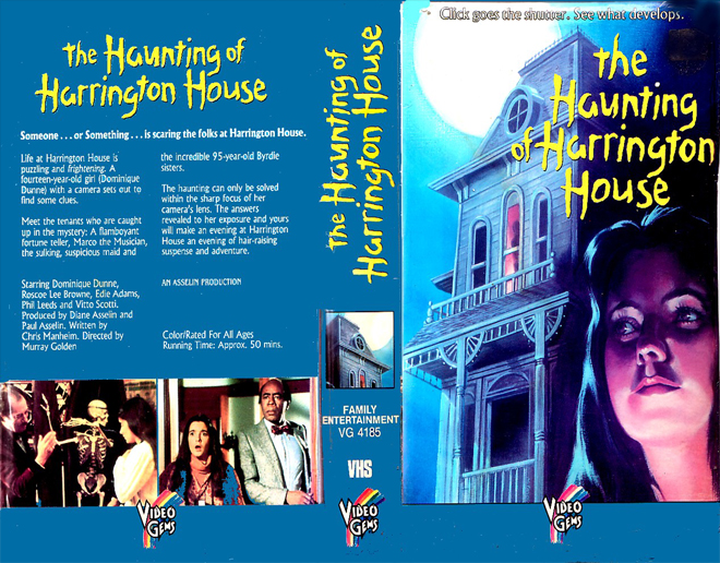 THE HAUNTING OF HARRINGTON HOUSE USA VIDEO GEMS VHS COVER