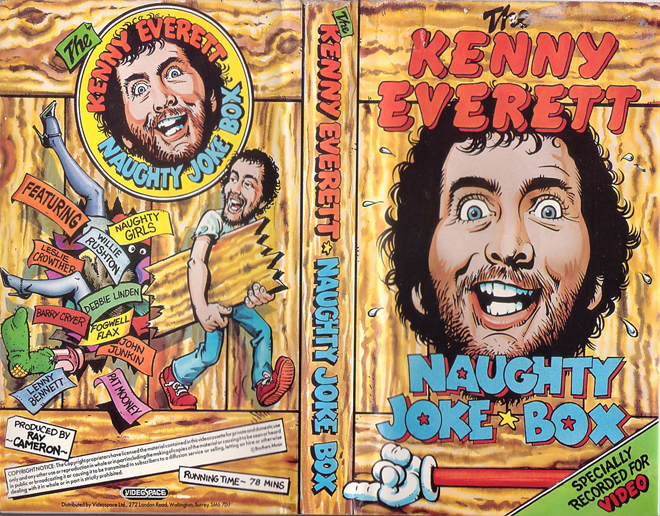 THE KENNY EVERETT NAUGHTY JOKE BOX VHS COVER
