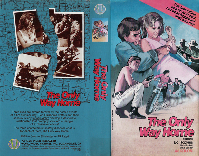 THE ONLY WAY HOME VHS COVER, VHS COVERS