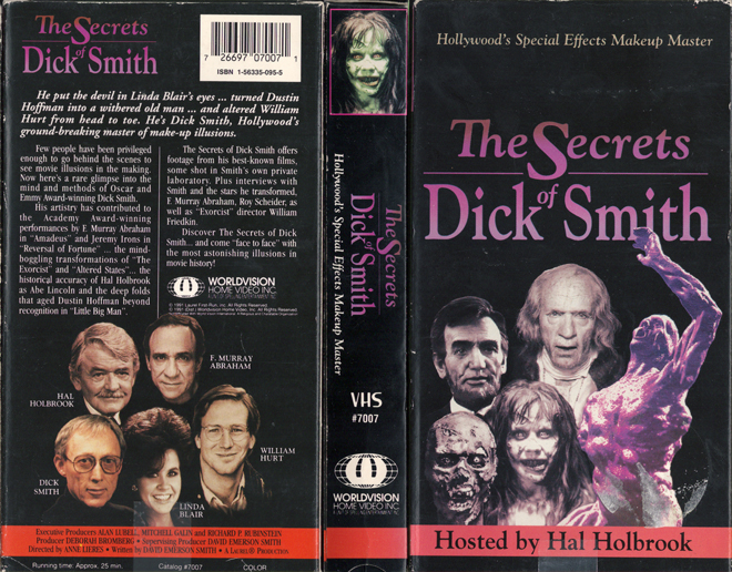 THE SECRETS OF DICK SMITH, VHS COVERS