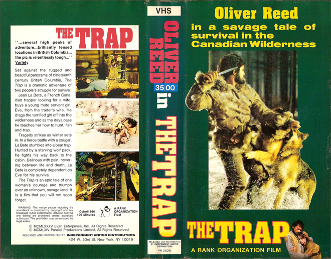 THE TRAP VHS COVER