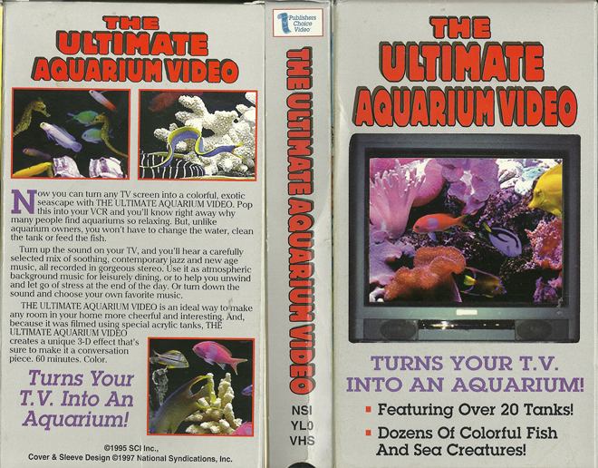 THE ULTIMATE AQUARIUM VIDEO VHS COVER, VHS COVERS