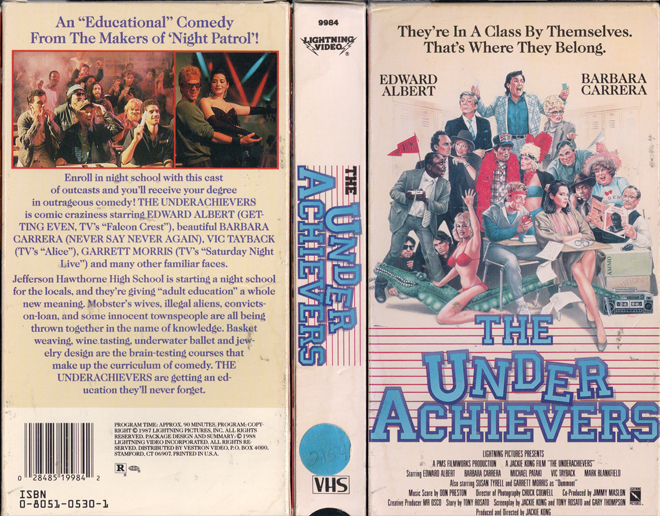 THE UNDER ACHIEVERS VHS COVER, VHS COVERS