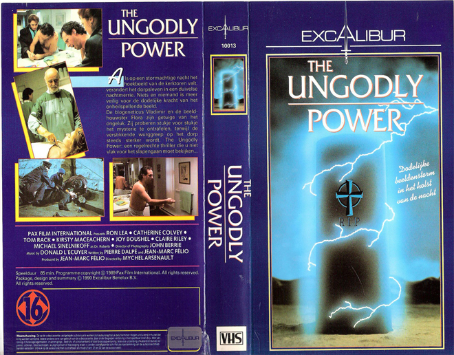 THE UNGODLY POWER VHS COVER
