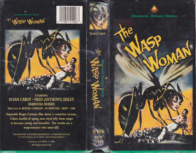 THE WASP WOMAN VHS COVER, VHS COVERS