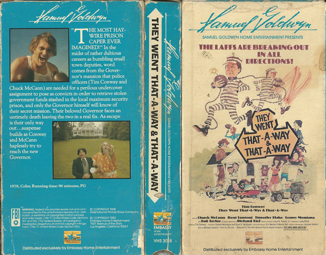 THEY WENT THAT A WAY AND THAT A WAY VHS COVER