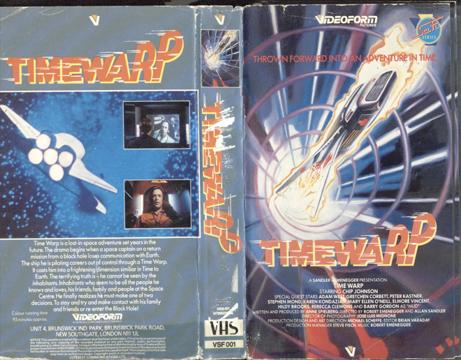 TIMEWARPP VIDEOFORM VHS COVER