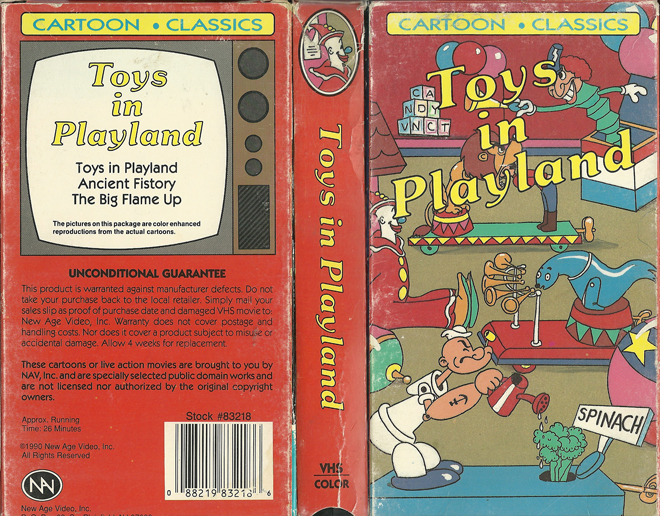 TOYS IN PLAYLAND VHS COVER