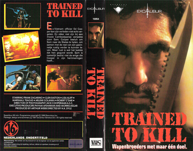 TRAINED TO KILL VHS COVER