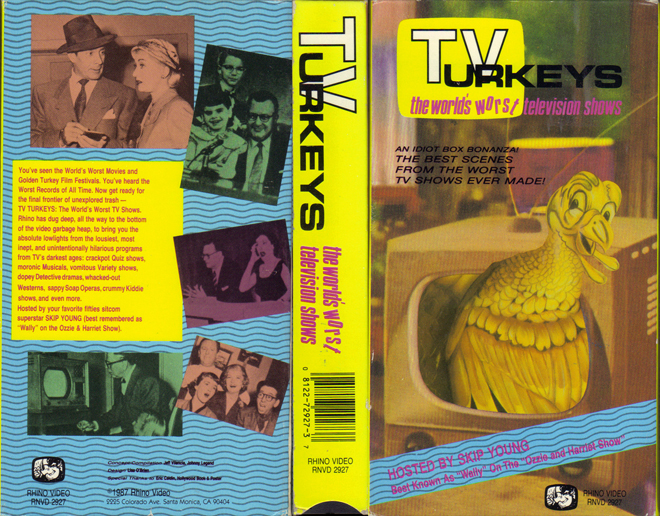 TV TURKEYS : THE WORLDS WORST TELEVISION SHOWS VHS COVER, VHS COVERS
