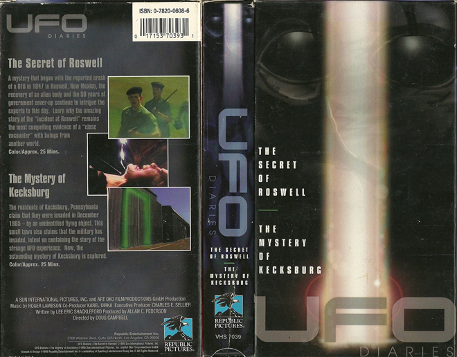 UFO DIARIES VHS COVER