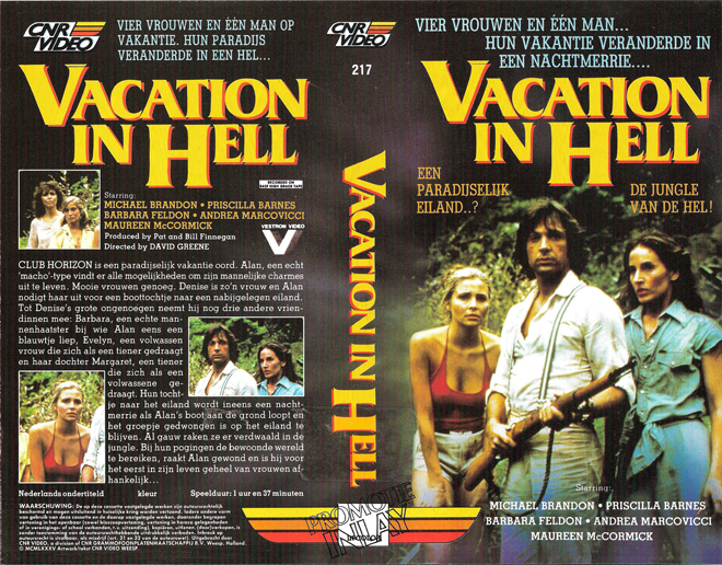 VACATION IN HELL VHS COVER