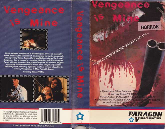 VENGEANCE IS MINE VHS COVER