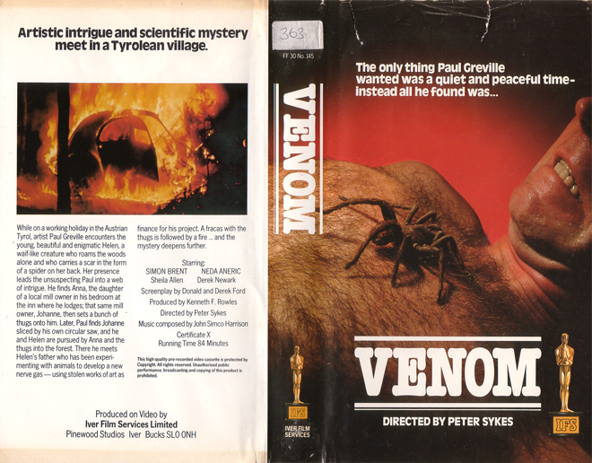 VENOM VHS COVER