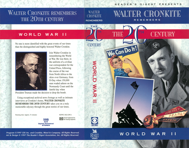 WALTER CRONKITE PRESENTS WORLD WAR 2,  THRILLER, ACTION, HORROR, BLAXPLOITATION, HORROR, ACTION EXPLOITATION, SCI-FI, MUSIC, SEX COMEDY, DRAMA, SEXPLOITATION, VHS COVER, VHS COVERS