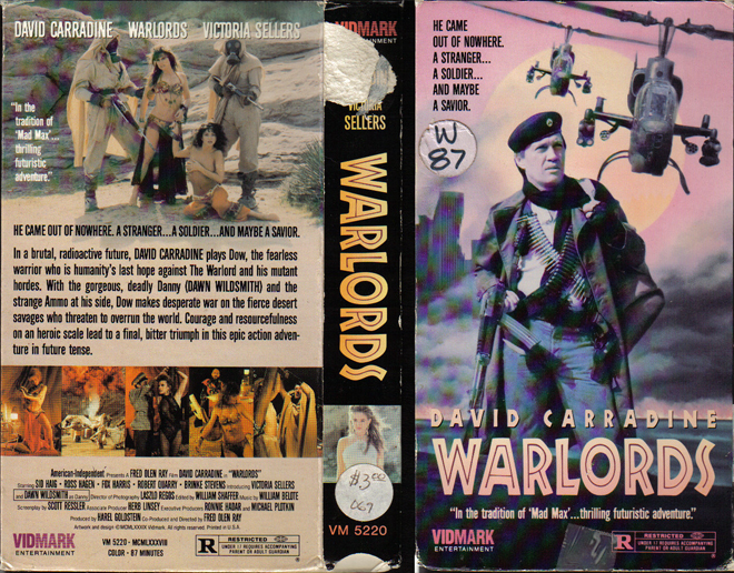 WARLORDS, HORROR, ACTION EXPLOITATION, ACTION, HORROR, SCI-FI, MUSIC, THRILLER, SEX COMEDY,  DRAMA, SEXPLOITATION, VHS COVER, VHS COVERS, DVD COVER, DVD COVERS