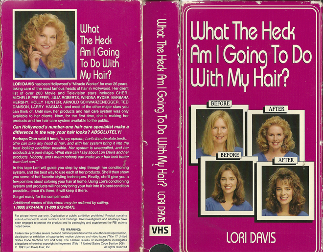 WHAT THE HECK AM I GOING TO DO WITH MY HAIR? VHS COVER