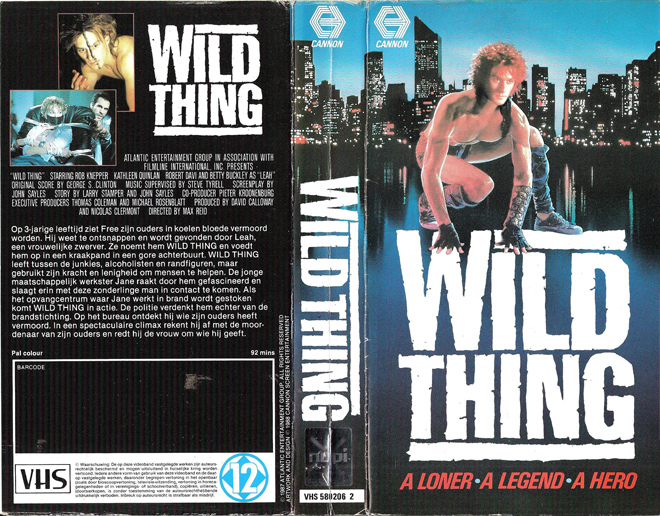 WILD THING VHS COVER, VHS COVERS