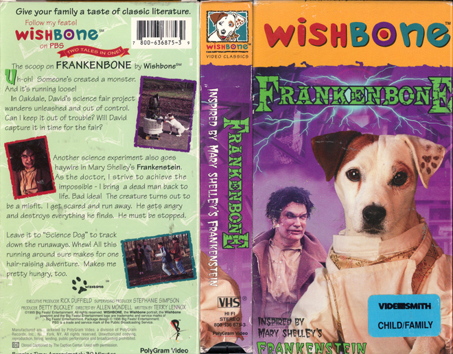 WISHBONE : FRANKENBONE VHS COVER