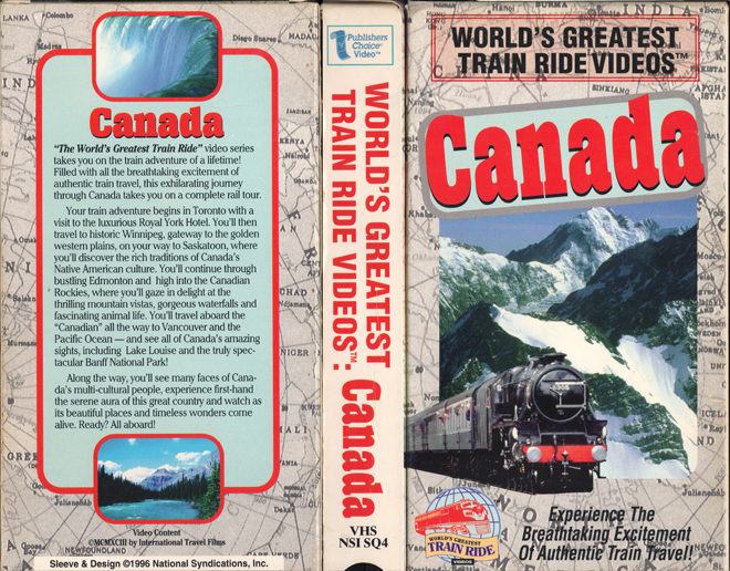 WORLDS GREATEST TRAIN RIDE VIDEOS : CANADA