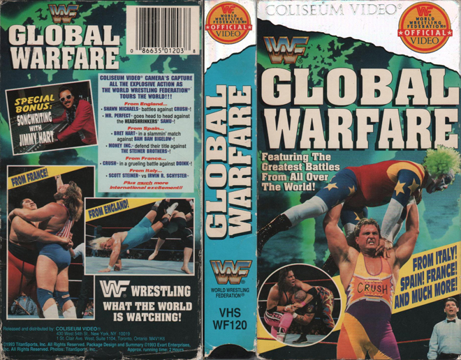 WWF GLOBAL WARFARE VHS COVER