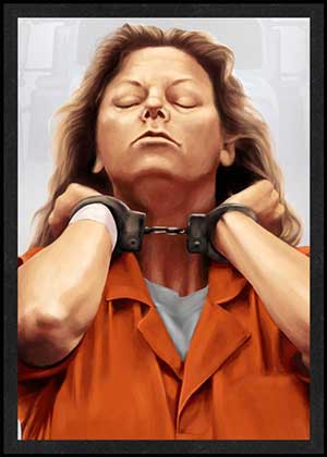 Aileen Wuornos is Card Number 9 from the New Serial Killer Trading Cards