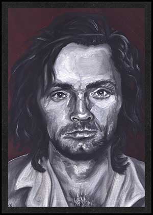 Charles Manson is Card Number 54 from the Original Serial Killer Trading Cards