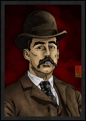 H. H. Holmes is Card Number 33 from the New Serial Killer Trading Cards