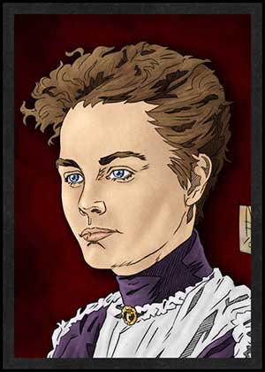 Lizzie Borden is Card Number 65 from the New Serial Killer Trading Cards