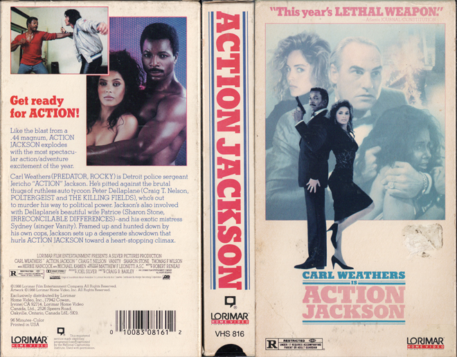 ACTION JACKSON VHS COVER
