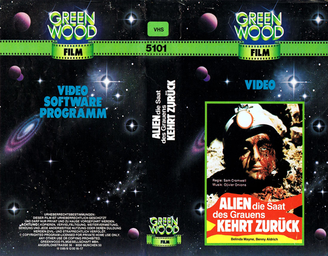ALIEN DIE SAAT DES GRAUENS KEHRT ZURUCK VHS COVER