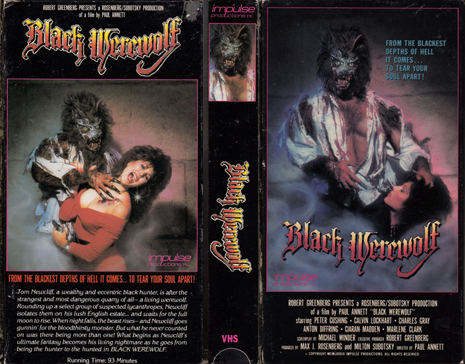 BLACK WEREWOLF - VHS COVER
