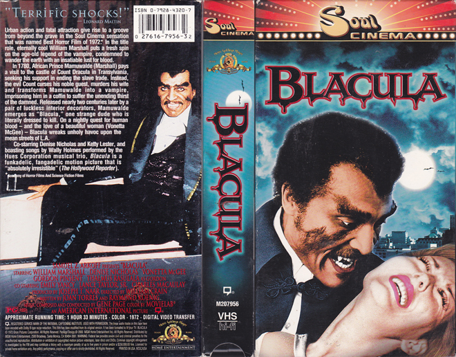 BLACULA VHS COVER