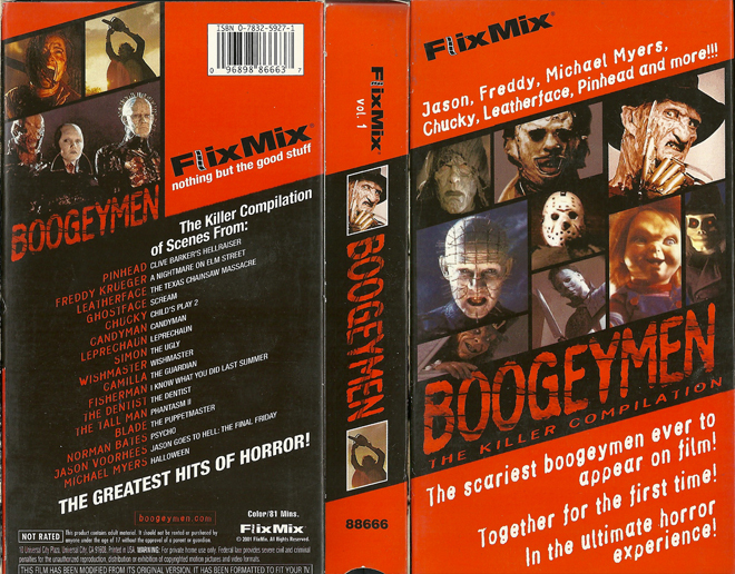 BOOGEYMEN : THE KILLER COMPILATION VHS COVER