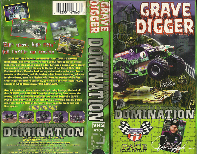 GRAVE DIGGER : DOMINATION VHS COVER