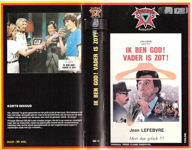 IK BEN GOD! VADER IS ZOT!, BIG BOX, HORROR, ACTION EXPLOITATION, ACTION, HORROR, SCI-FI, MUSIC, THRILLER, SEX COMEDY,  DRAMA, SEXPLOITATION, VHS COVER, VHS COVERS, DVD COVER, DVD COVERS