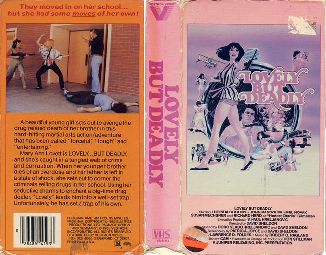 LOVELY BUT DEADLY ACTION VHS COVER, VHS COVERS