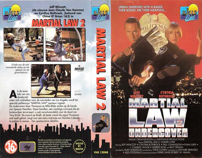 MARTIAL LAW 2 : UNDERCOVER VHS COVER