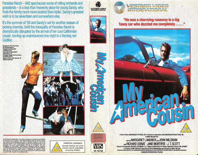 MY AMERICAN COUSIN VHS COVER