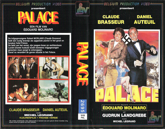 PALACE BELGIUM PRODUCTION VIDEO, VHS COVER, VHS COVERS