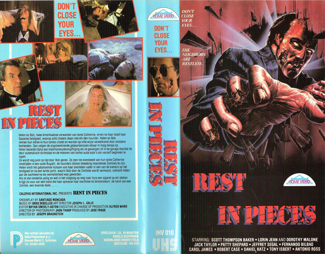 REST IN PIECES, BIG BOX, HORROR, ACTION EXPLOITATION, ACTION, HORROR, SCI-FI, MUSIC, THRILLER, SEX COMEDY,  DRAMA, SEXPLOITATION, VHS COVER, VHS COVERS, DVD COVER, DVD COVERS