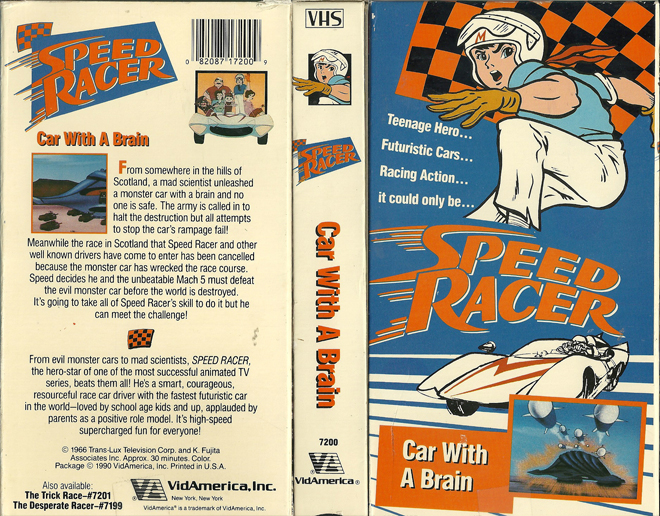 SPEED RACER : CAR WITH A BRAIN VHS COVER