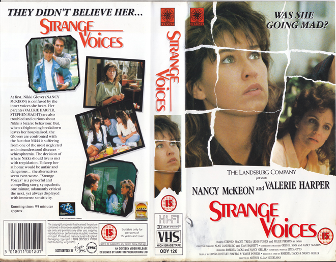 STRANGE VOICES VALERIE HARPER VHS COVER
