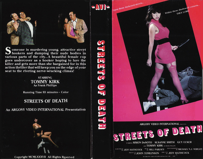 STREETS OF DEATH VHS COVER