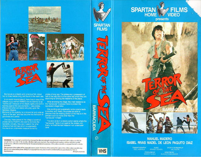 TERROR OF THE SEA, HORROR, ACTION EXPLOITATION, ACTION, HORROR, SCI-FI, MUSIC, THRILLER, SEX COMEDY,  DRAMA, SEXPLOITATION, VHS COVER, VHS COVERS, DVD COVER, DVD COVERS